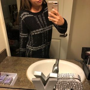 SALE! Black fuzzy sweater